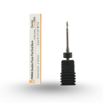 T5-Imes Icore (150) PMMA Double flute flat end Burs 2.0 mm X 1 Unit - DPMB38