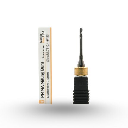 T11- Imes Icore (350) PMMA  Burs2.5 mm Shank 6 mm X 1 Unit -DPMB17