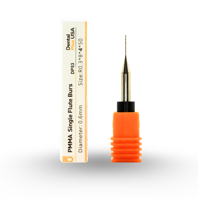 T3P-DP53 Milling Burs single Flaute for PMMA 0.6 mm X 1 Unit - DPMB41