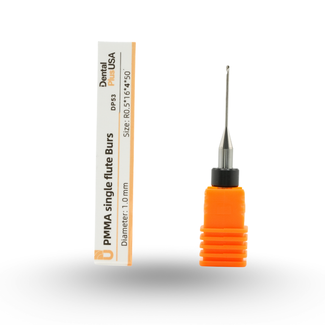 T6-DP53 Milling Burs single Flaute for PMMA 1.0 mm X 1 Unit - DPMB27